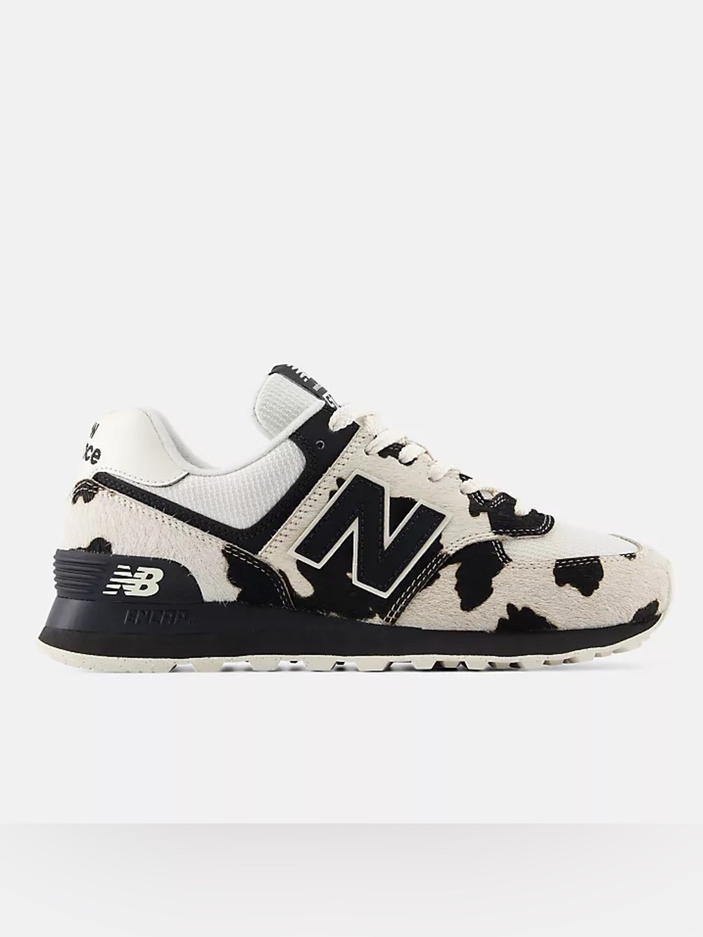 🐄 NEW BALANCE 574 COW PRINT BLACK WHITE 🐄